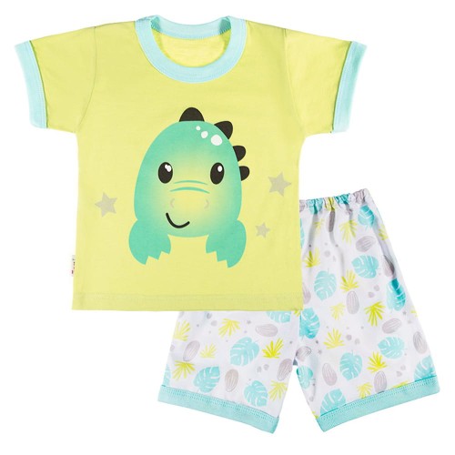 Sommerpyjama FAMILY hellgrün