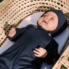 Marineblauer Baby-Overall aus Merinowolle