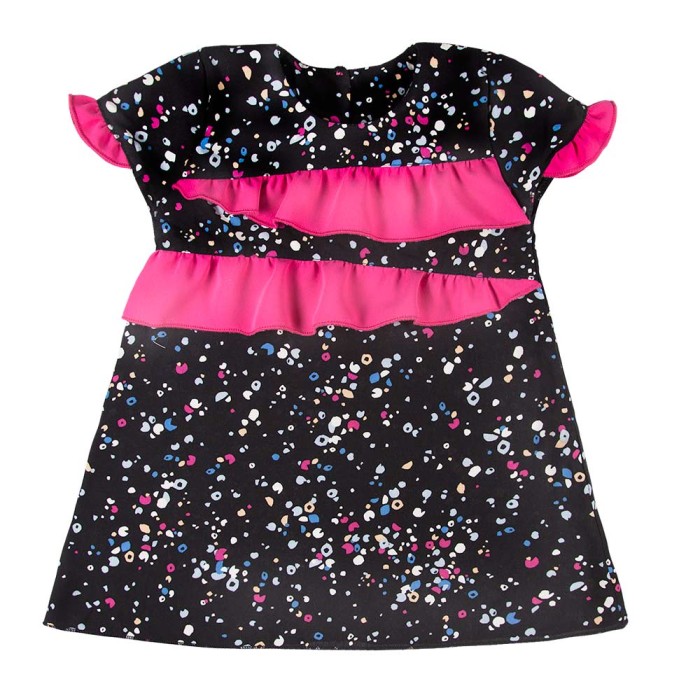 Kleid mit Punkten CEREMONY schwarz