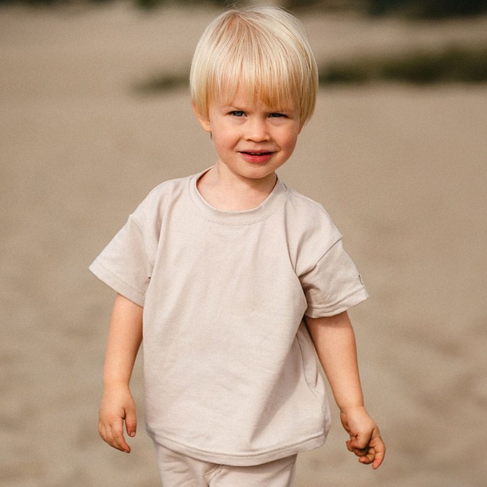 Beiges Kinder-T-Shirt