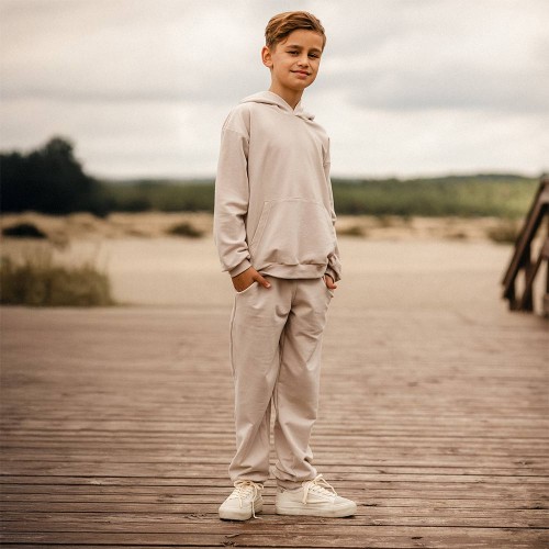 Beige Kinder-Sweatpants – Kollektion Simply Comfy