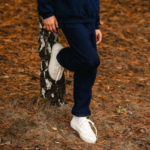 Dunkelblaue Kinder-Sweatpants mit Taschen – Kollektion Simply Comfy