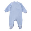 Blauer Baby-Strampler aus Velours mit Koala