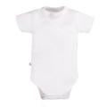 klasyczne body kopertowe niemowlęce białe z krótkim rękawem polski producent