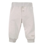 Beigefarbene Kinderhose mit Knöpfen