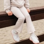 Beige Cotton Flared Leggings – Simply Comfy Collection