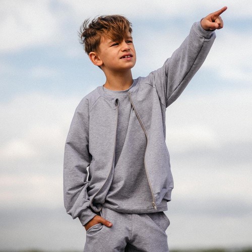 Graue Bomberjacke – Kollektion Simply Comfy