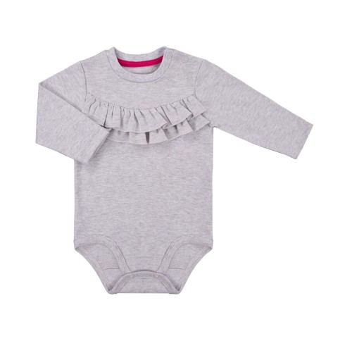 Langärmeliges Body POWER grau