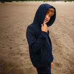 Marineblauer Känguru-Kapuzenpullover – Kollektion Simply Comfy