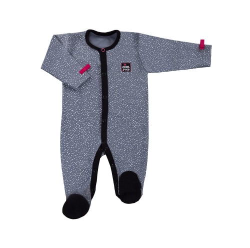 Strampler POWER grau