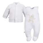 Baby-Set Weiß mit Entenstickerei