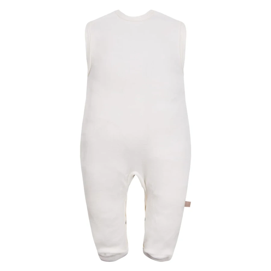 Ecru Baby-Set mit Hund-Stickerei