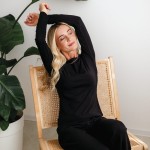 Women’s black long sleeve blouse – Eevi for Women