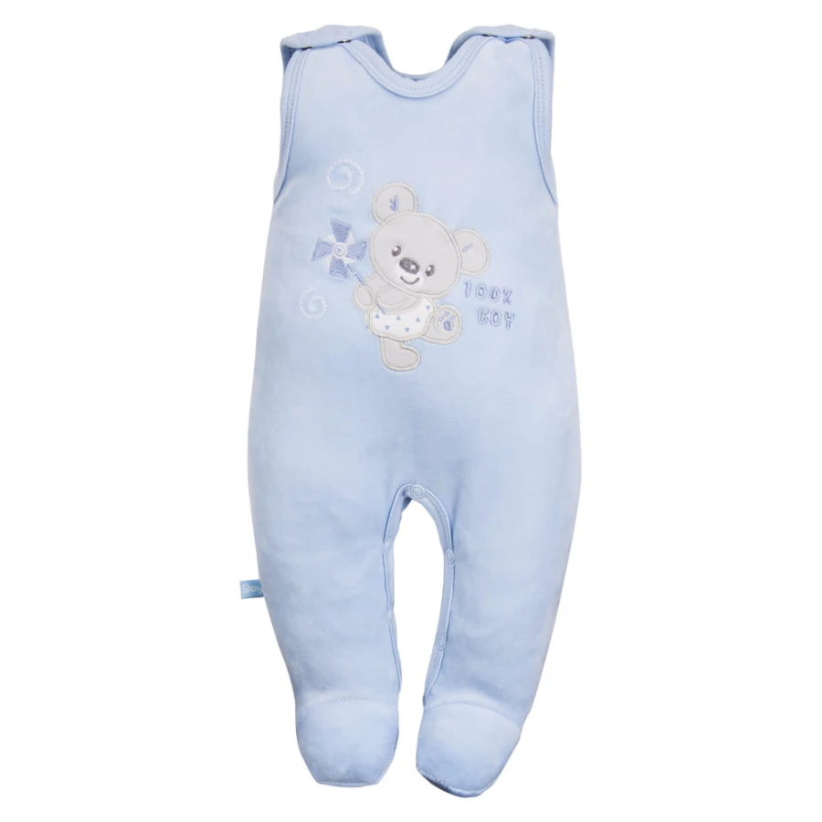 Blaues Baby-Set mit Koala-Stickerei