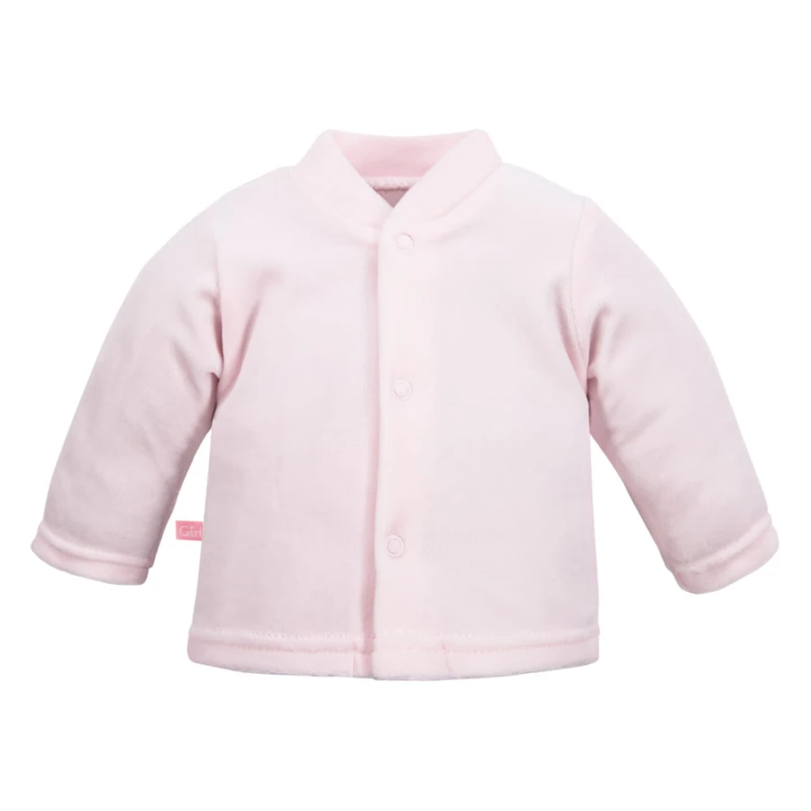 Rosa Baby-Set mit Hasen-Stickerei