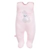 Rosa Baby-Set mit Hasen-Stickerei