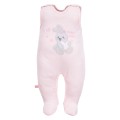 Rosa Baby-Set mit Hasen-Stickerei