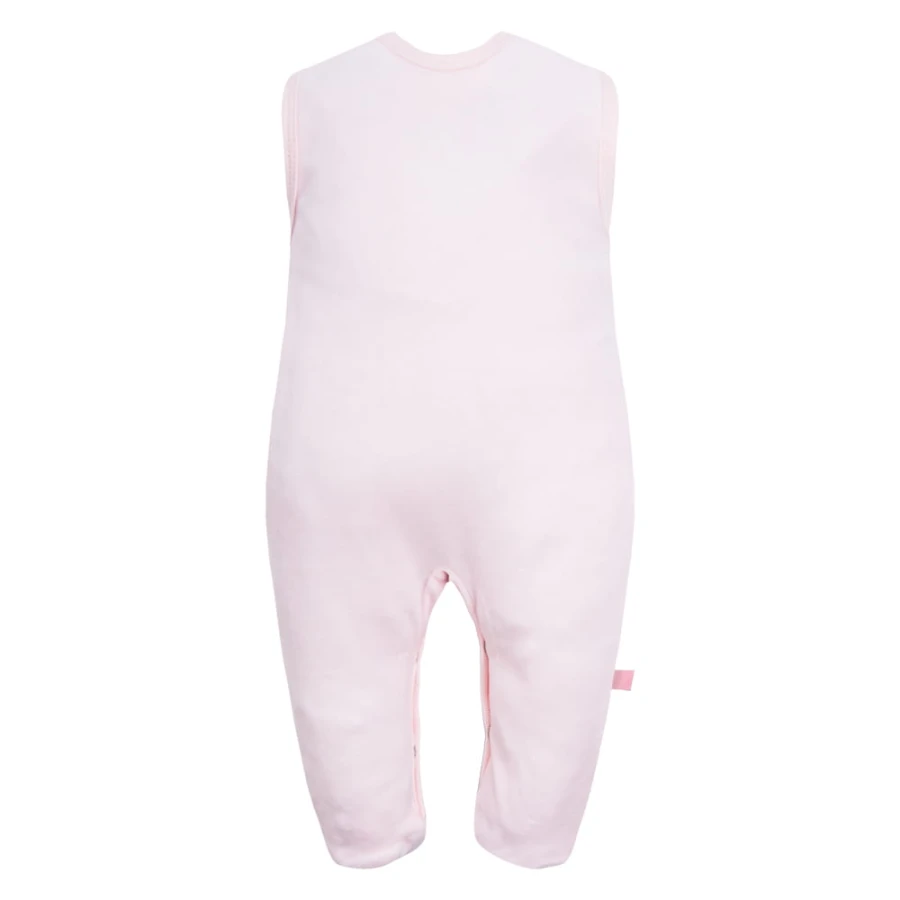 Rosa Baby-Set mit Hasen-Stickerei