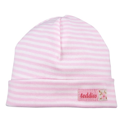 Striped dark pink hat