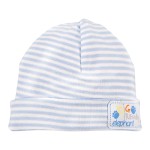 Striped blue hat