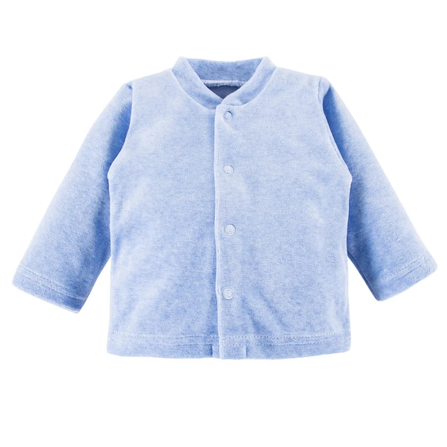 Baby-Set blau mit Nilpferdstickerei