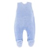 Baby-Set blau mit Nilpferdstickerei