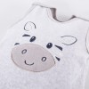 Baby-Set grau mit Zebrastickerei
