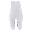 Baby-Set grau mit Zebrastickerei
