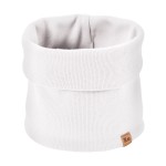 White ribbed kids snood