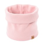 Light pink ribbed kids snood