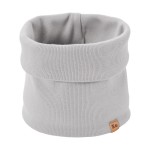 Grey ribbed kids snood