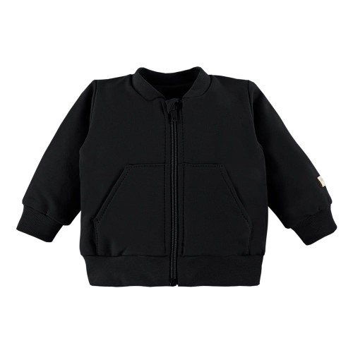 Black Simply Comfy Zip-Up Children’s Hoodie