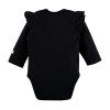 Baby-Body mit Rüsche schwarz