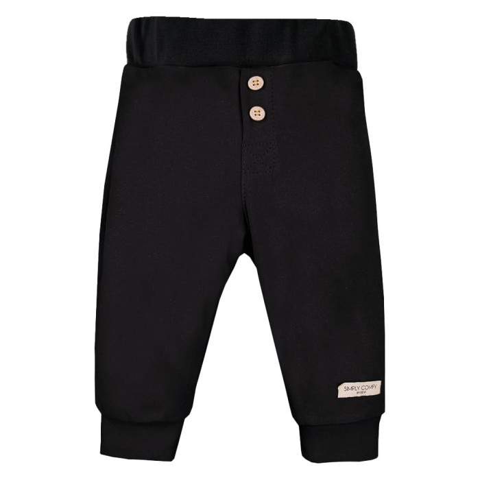 Kindershorts schwarz mit Knöpfen