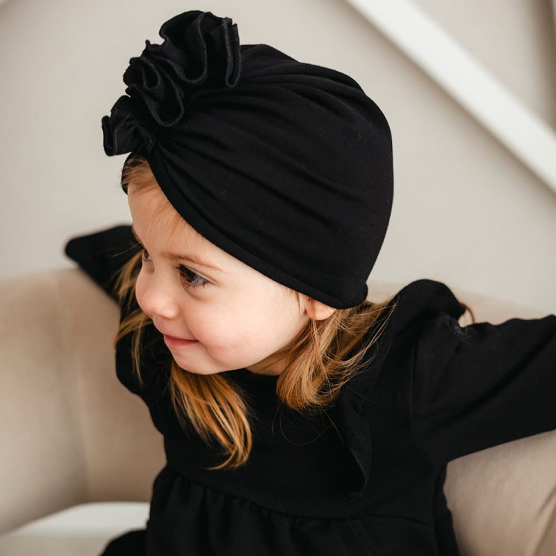 Kinder-Turban schwarz