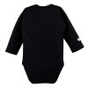 Baby-Wickelbody schwarz gerippt