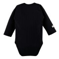 Baby-Wickelbody schwarz gerippt
