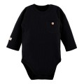 Black Ribbed Baby Bodysuit