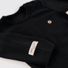 Babybody schwarz gerippt