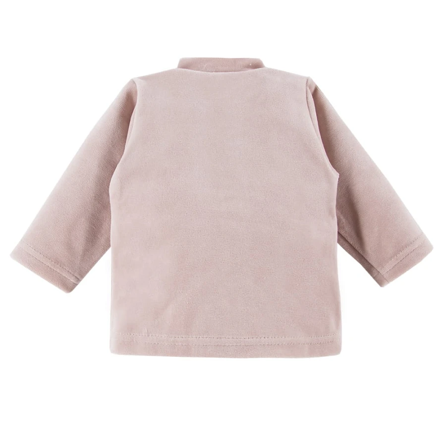 Beiges Baby-Set mit Tigerstickerei