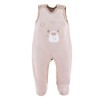 Beiges Baby-Set mit Tigerstickerei