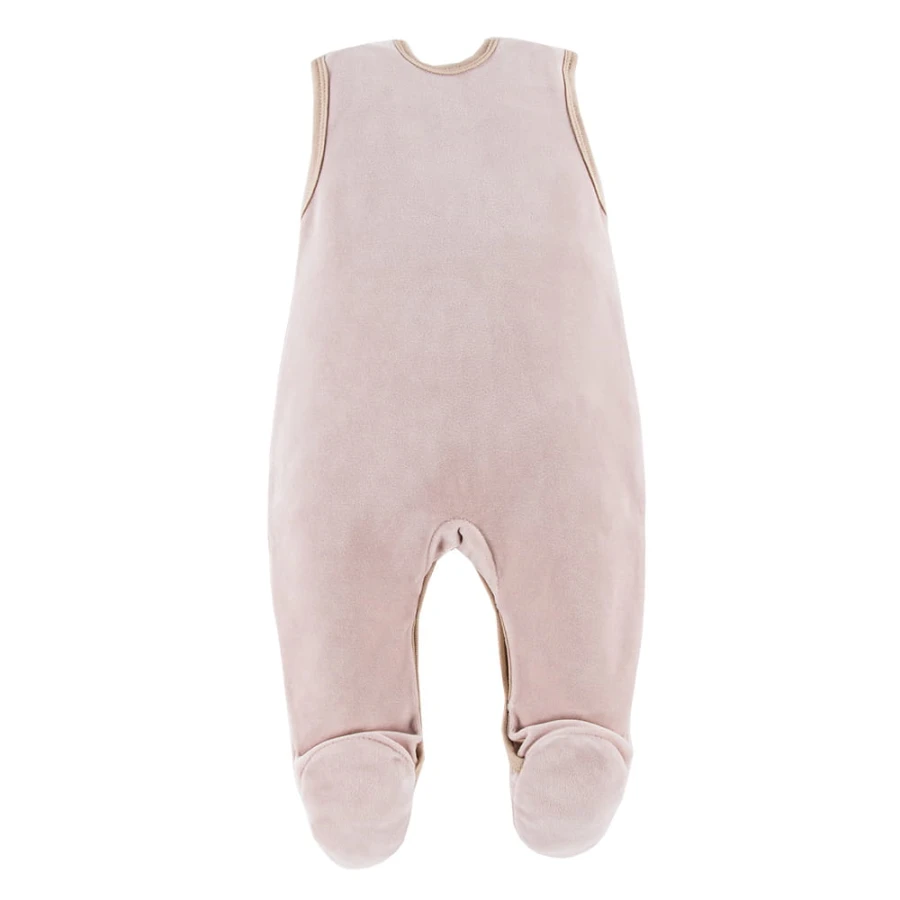 Beiges Baby-Set mit Tigerstickerei