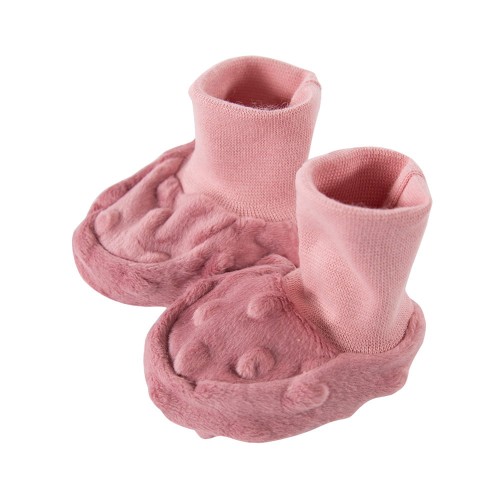 Pink baby booties