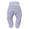 Blauer Baby-Halbstrampler mit Herzchen