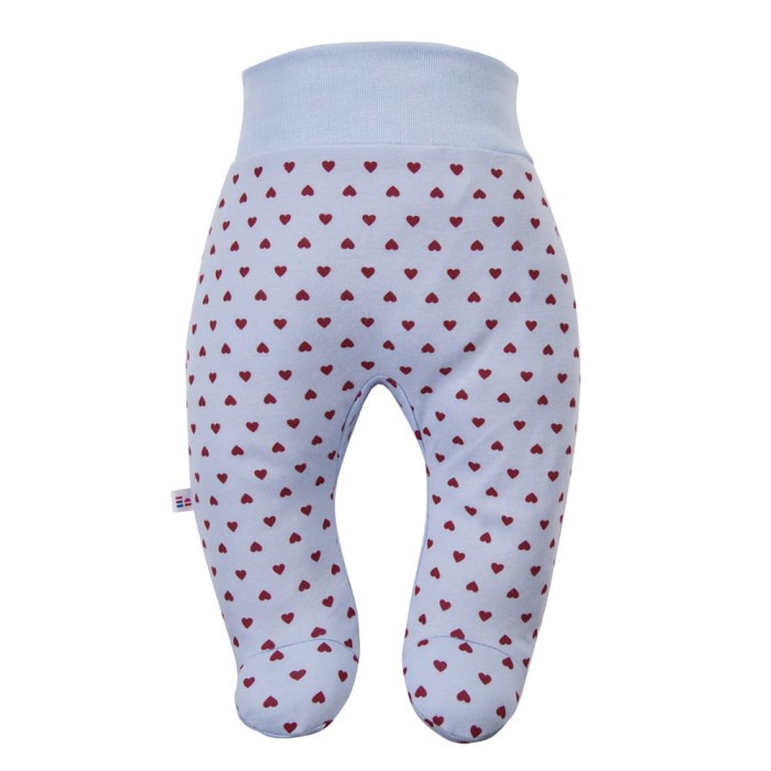 Blauer Baby-Halbstrampler mit Herzchen