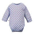 Blue Baby Bodysuit with Hearts