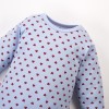 Blauer Kinder-Body mit Herzchen