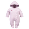 Baby-Overall aus Velours in Rosa