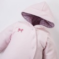Baby-Overall aus Velours in Rosa