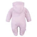 Baby-Overall aus Velours in Rosa